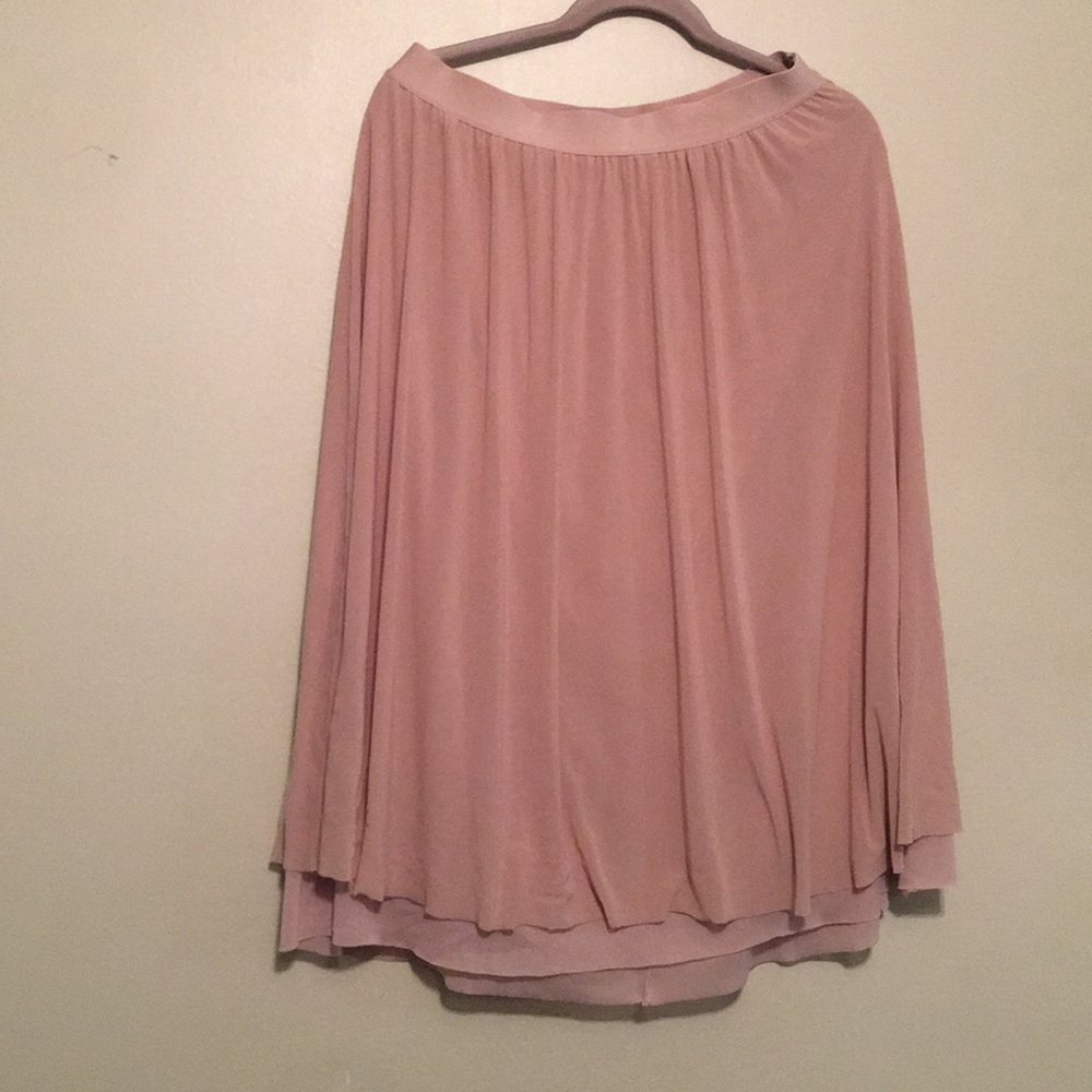 Blush rose multilayer Ann Taylor loft skirt